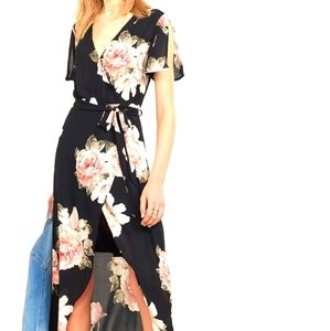 Dynamite floral Wrap dress